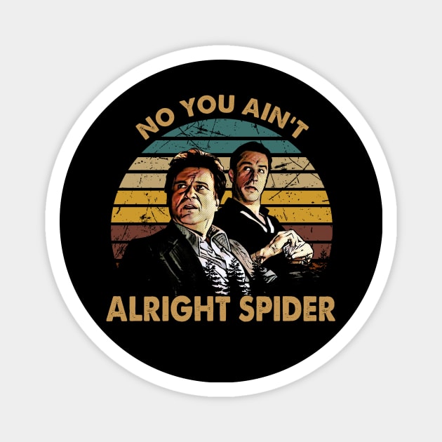 Joe pesci vintage movie alright retro Magnet by Julie lovely drawings